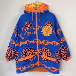 Ellesse Sunflower TWO IN ONE Rare AOP Japan Purple Jacket - Medium